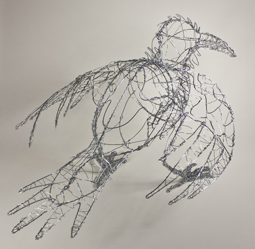 Wire Raven by Kristine R Synowka